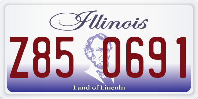IL license plate Z850691
