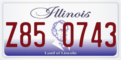 IL license plate Z850743