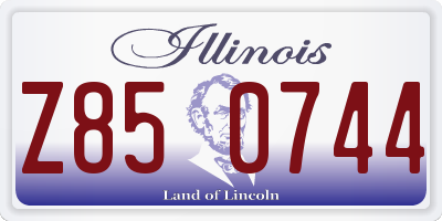 IL license plate Z850744