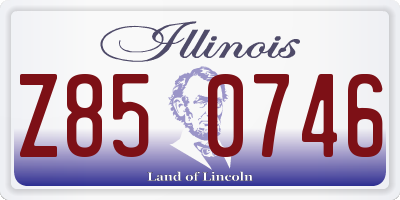 IL license plate Z850746