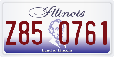 IL license plate Z850761