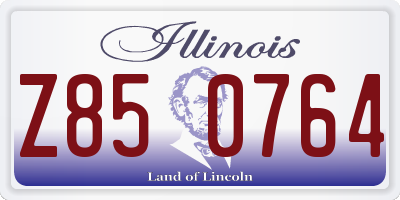 IL license plate Z850764