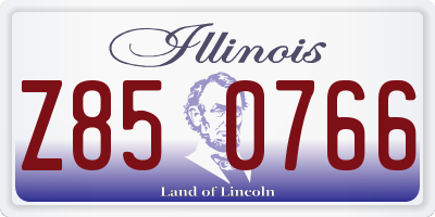 IL license plate Z850766