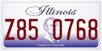 IL license plate Z850768
