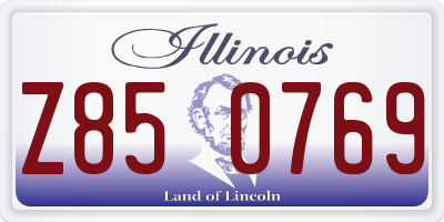 IL license plate Z850769