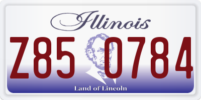 IL license plate Z850784