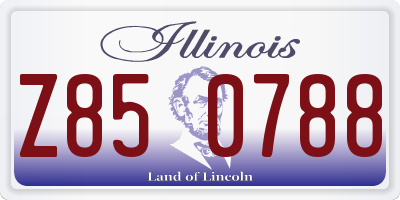 IL license plate Z850788