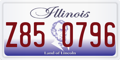 IL license plate Z850796