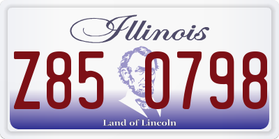 IL license plate Z850798