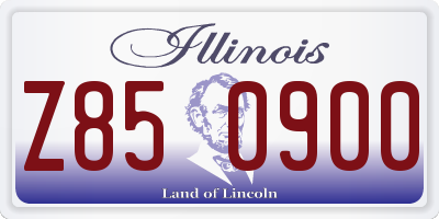 IL license plate Z850900