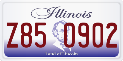 IL license plate Z850902