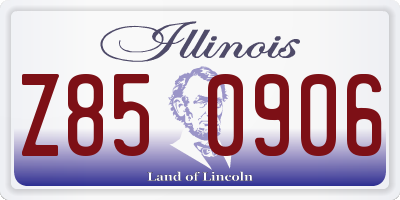 IL license plate Z850906