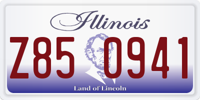 IL license plate Z850941