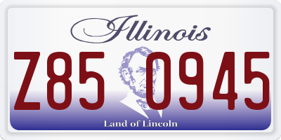 IL license plate Z850945