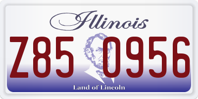 IL license plate Z850956