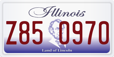 IL license plate Z850970