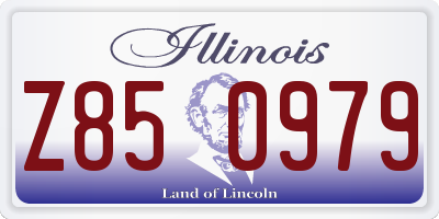 IL license plate Z850979