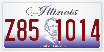IL license plate Z851014