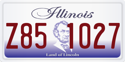 IL license plate Z851027