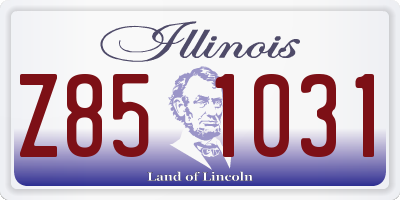 IL license plate Z851031