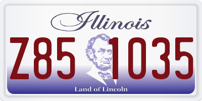 IL license plate Z851035