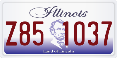IL license plate Z851037