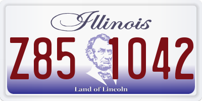 IL license plate Z851042