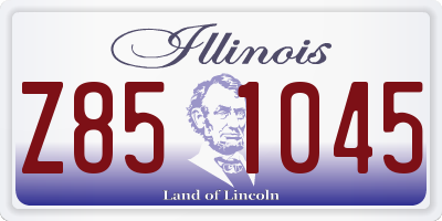 IL license plate Z851045