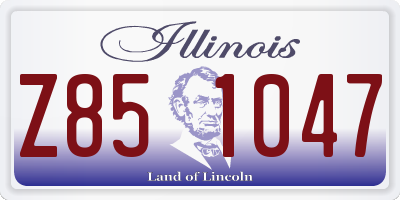 IL license plate Z851047