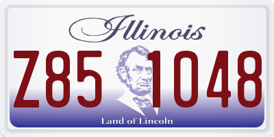 IL license plate Z851048