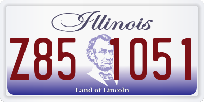 IL license plate Z851051