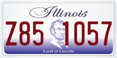IL license plate Z851057