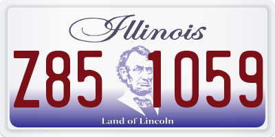 IL license plate Z851059