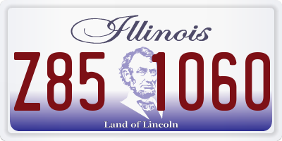 IL license plate Z851060