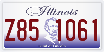 IL license plate Z851061