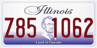 IL license plate Z851062