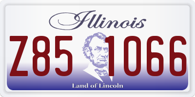 IL license plate Z851066