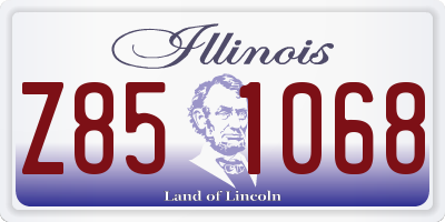 IL license plate Z851068