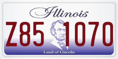 IL license plate Z851070