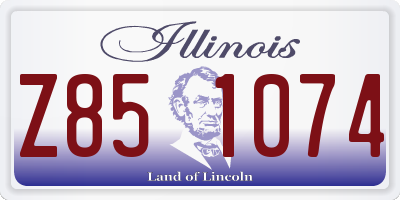 IL license plate Z851074