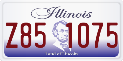 IL license plate Z851075
