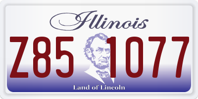 IL license plate Z851077