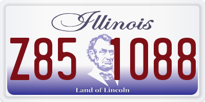 IL license plate Z851088