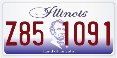 IL license plate Z851091
