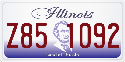 IL license plate Z851092