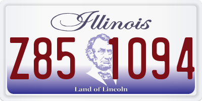 IL license plate Z851094