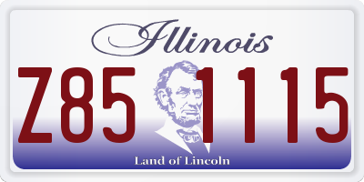 IL license plate Z851115