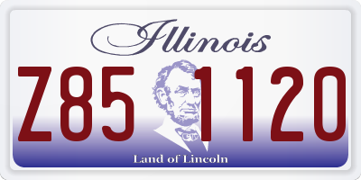 IL license plate Z851120
