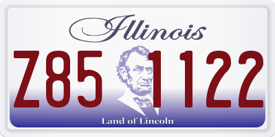 IL license plate Z851122