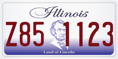IL license plate Z851123